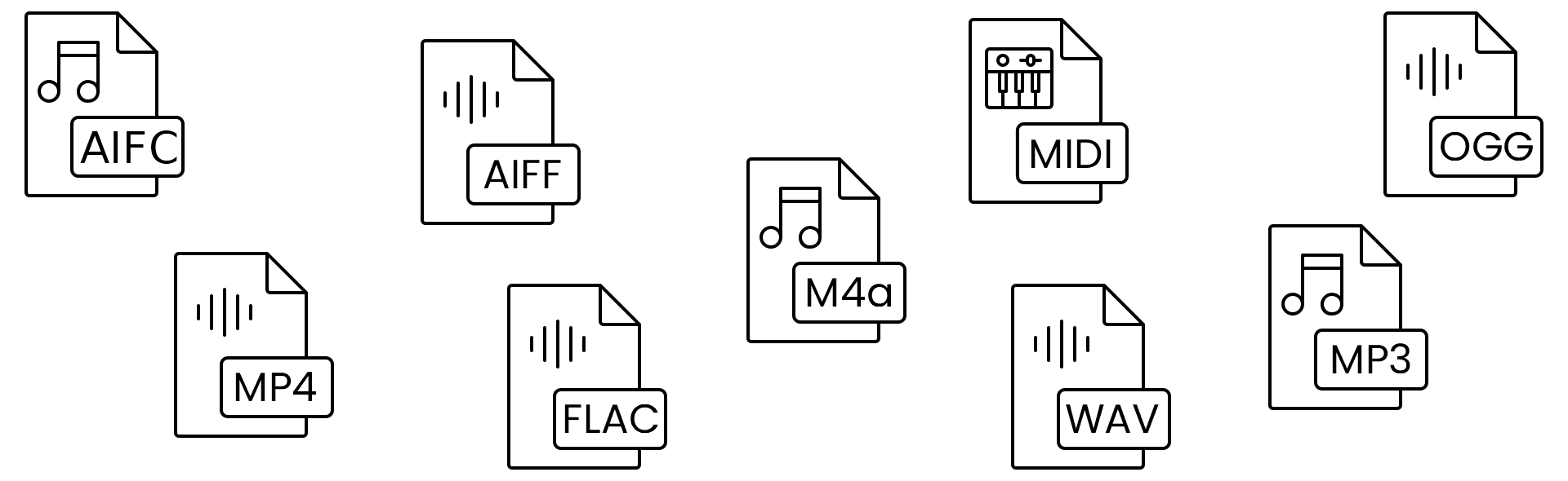 Supported file formats